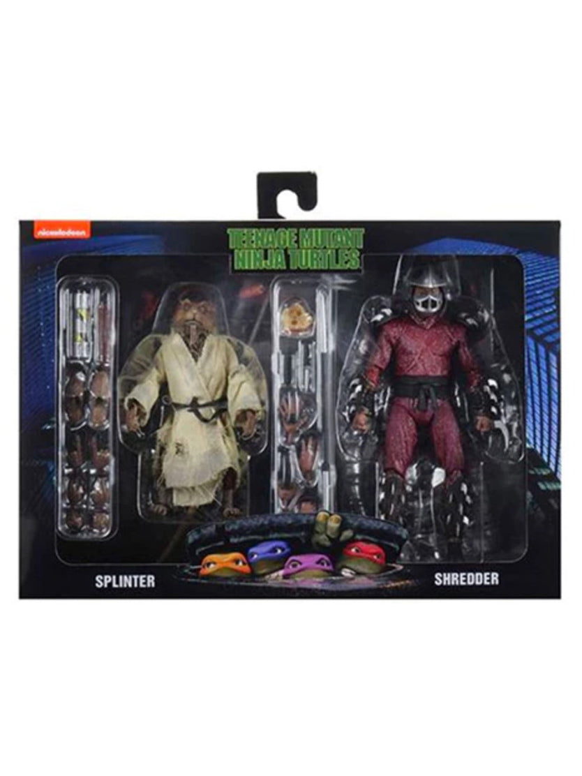 NECA TMNT Splinter Shredder 2 Pack 1990 Movie Yoson