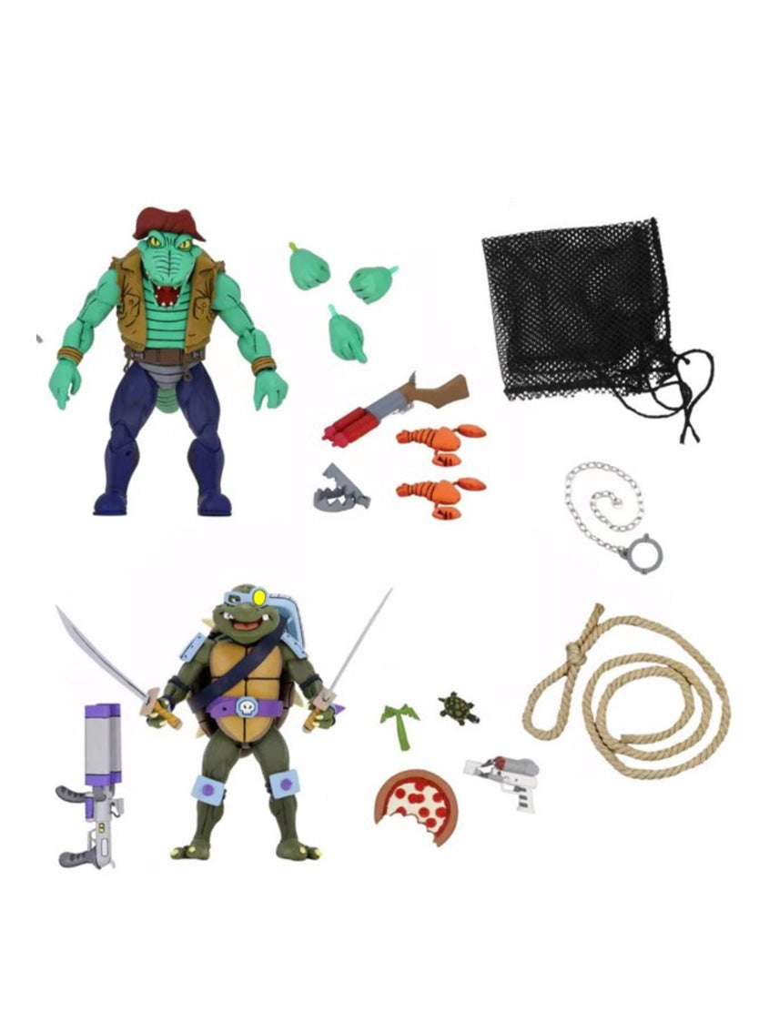 NECA TMNT Slash & Leatherhead 2-Pack (Cartoon)